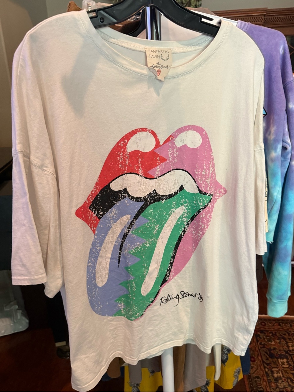 Rolling Stones brand oversized tee